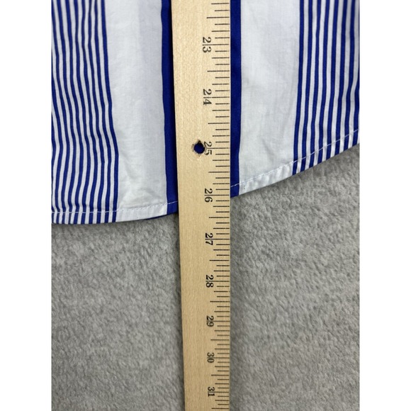J Crew Shirt Womens Small Blue White Striped Nautical Coastal Preppy NEW - Picture 7 of 8